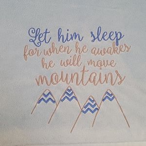 SOLD - Baby boy blanket